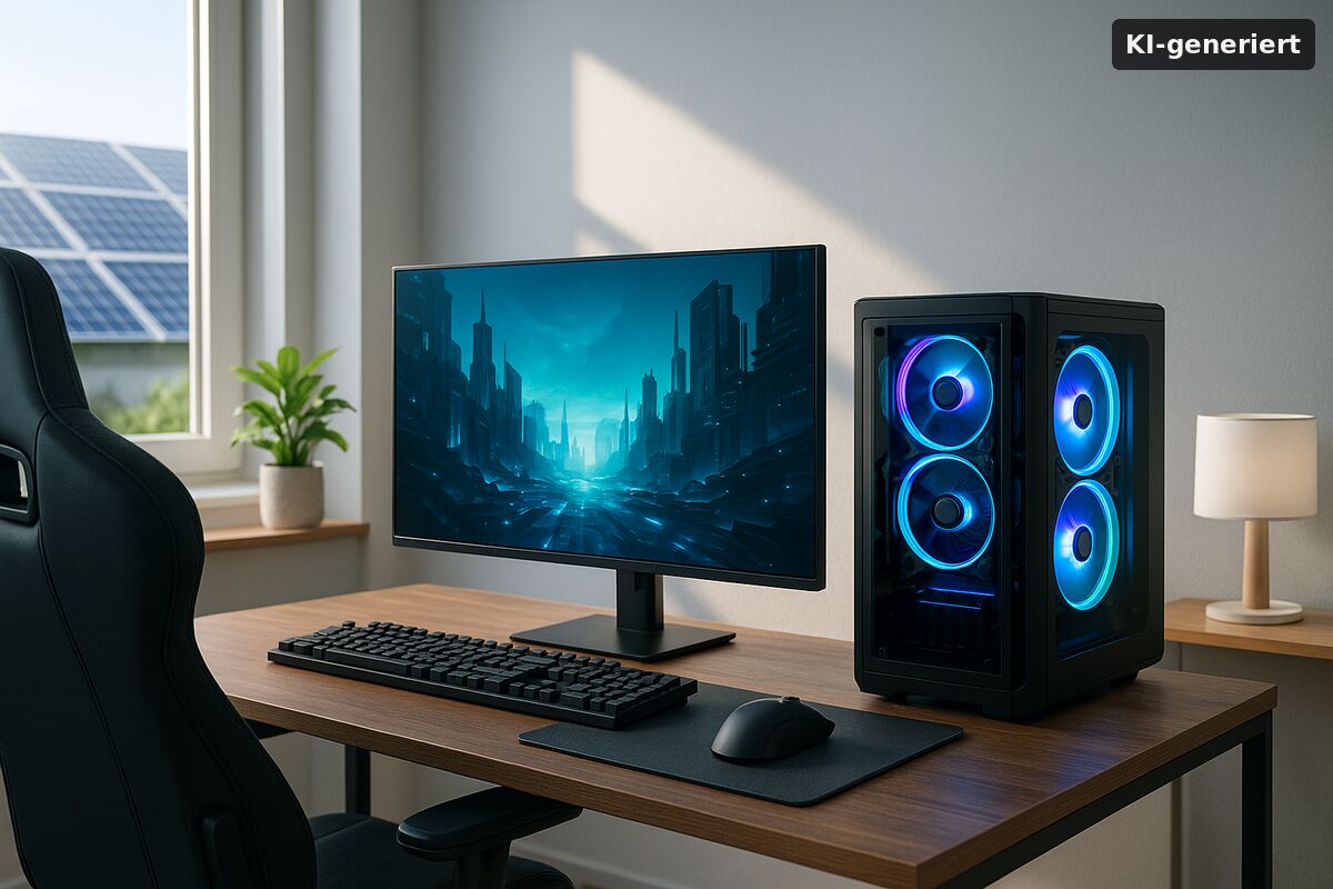 Illustration KI-generiert: meinGAMING Strom: Neuer Tarif für Gamer mit Ökostrom und Extras