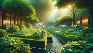Intelligente Bewässerungssysteme für einen grünen Garten