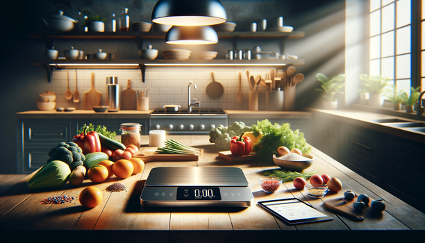 Digitale Küchenwaage mit Kalorienzähler für smarte Ernährung