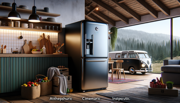 Kühlschrank im VW-Bulli Look – Retrodesign für Zuhause