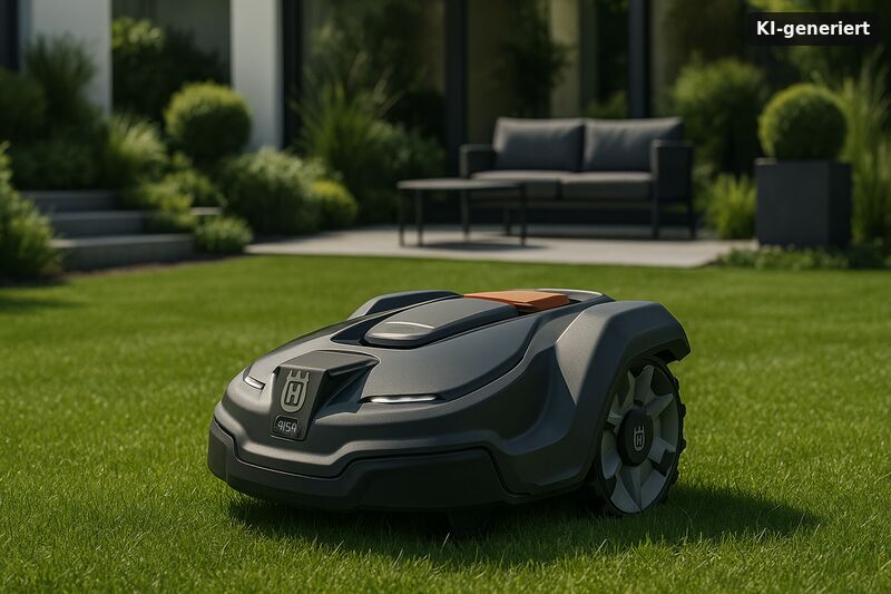 Illustration KI-generiert: Automower 415X Test: Praxiserfahrungen und Bewertung