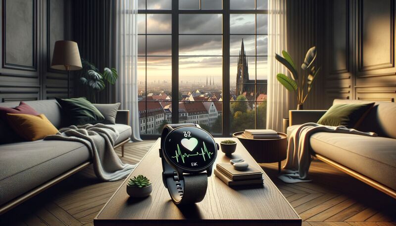 Smarte Fitness-Uhr SW-520: EKG, Blutdruck & Temperatur