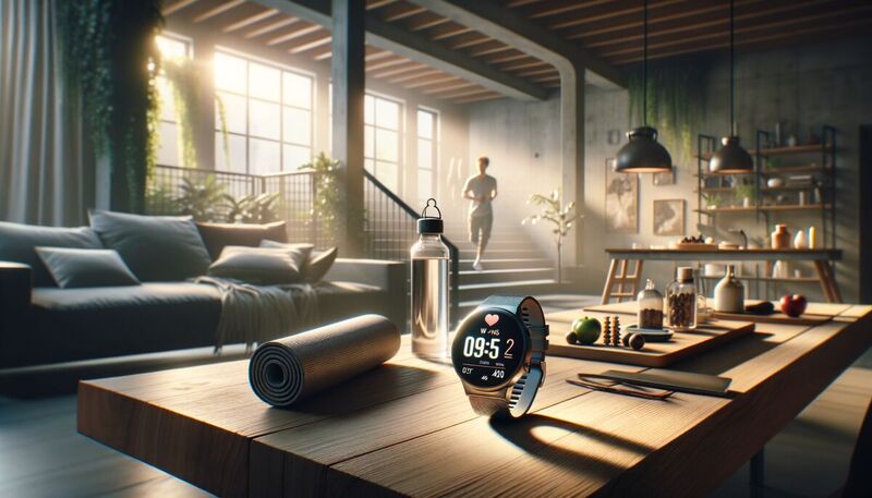 Fitness-Smartwatch SW-490: EKG, Herzfrequenz und Blutdruck