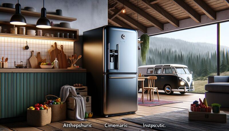 Vanlife-Feeling zuhause: Retro-Kühlschrank im VW-Bulli-Design