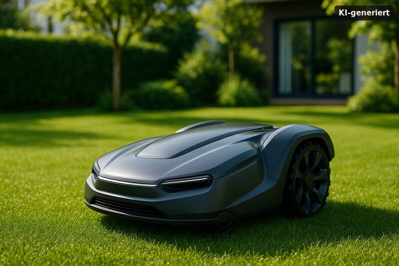 Illustration KI-generiert: Alternativen zum Automower: Die besten Robotermäher im Test