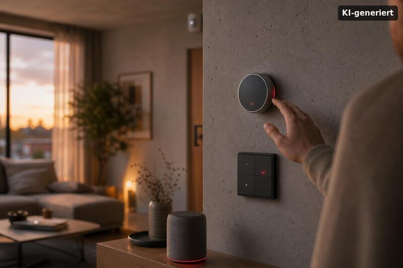 Illustration KI-generiert: Budget-Check: Smart-Home Kosten ab 1000 € für Heizung, Alarm & Automationen
