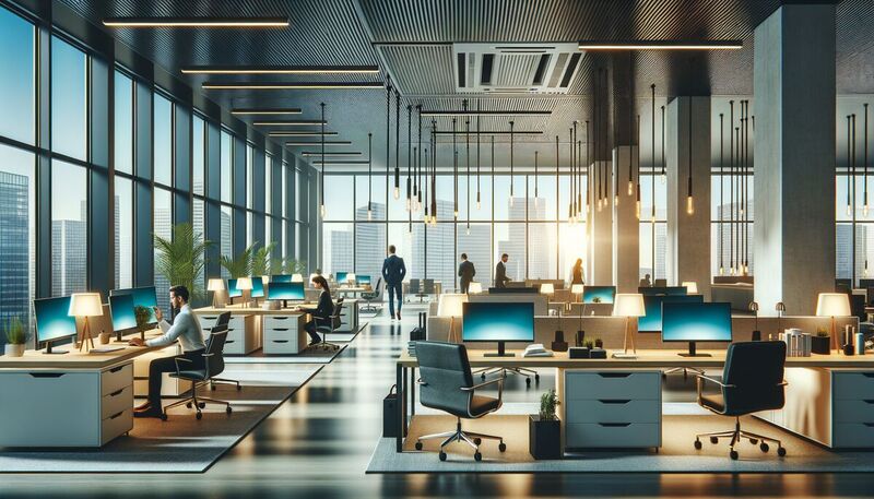 Smarte Bürobeleuchtung für produktive Arbeitsräume – Planung & Praxis